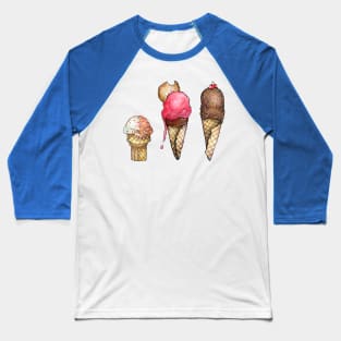 Ice Cream Addict 2 Baseball T-Shirt